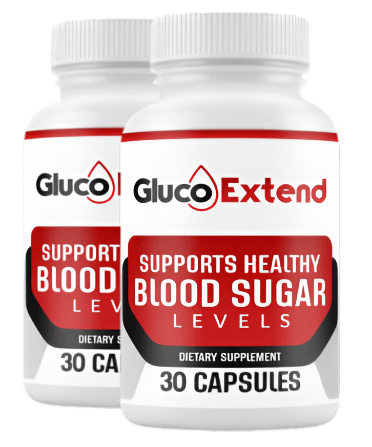 Gluco Extend blood sugar support supplement bottle